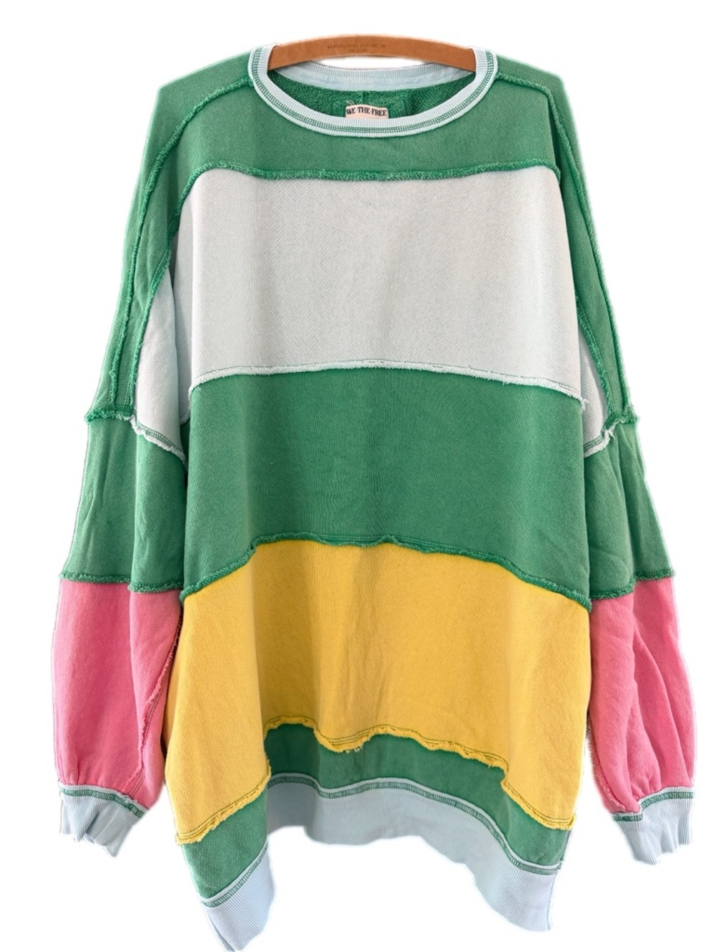 We The Free Rugby Stripe
Sweatshirt Free People -Green M - Picture 6 of 15